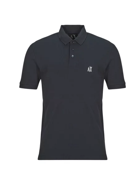 Polo majica Armani Exchange s kratkimi rokavi modra
