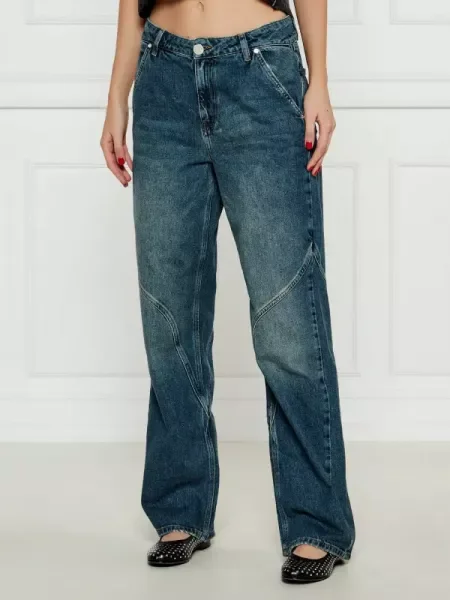One Teaspoon Farmer WESTERN WONDERS | Straight fit kék