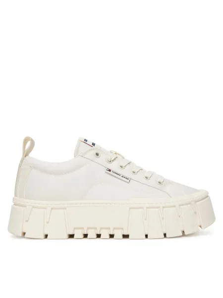 Sportcipők Tommy Jeans Tjw Flatform Chunky Sneaker Ekru