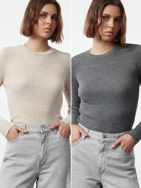 Pulover Trendyol gri