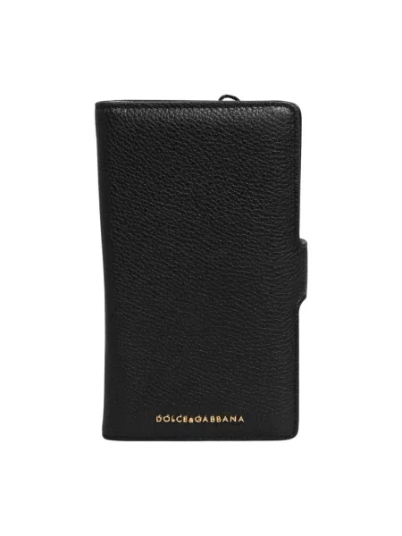 Portfel Dolce And Gabbana skórzany czarny