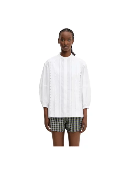 Haftowana bluzka Maison Kitsune biała
