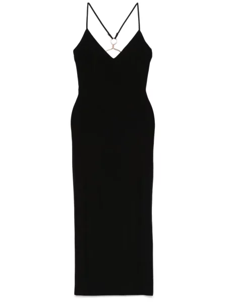 Rochie midi Nissa până la genunchi de costum negru