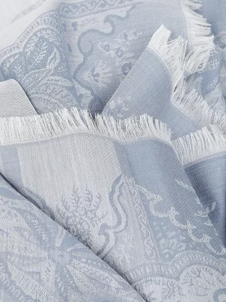 Fular Etro cu model paisley albastru