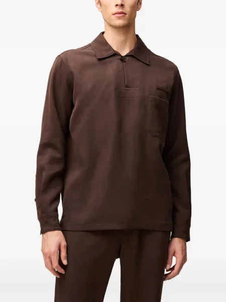 Tricou polo Retori maro
