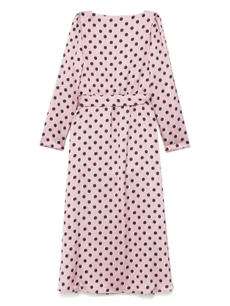 Rochie midi Hugo până la genunchi de costum roz