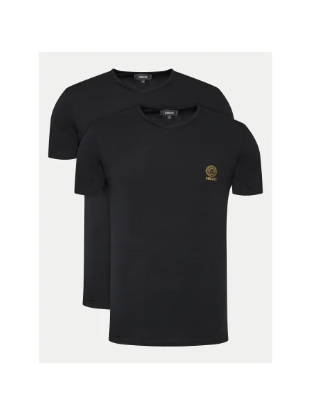 Versace 2 póló készlet Slim Fit fekete
