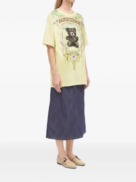 Ursuleț de pluș tricou Moschino galben