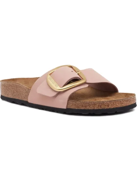 Birkenstock Bőr papucs Madrid rózsaszín