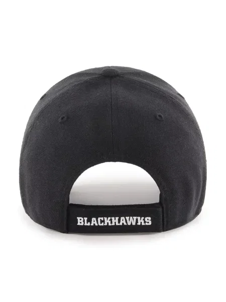 47 brand čiapka so šiltom s prímesou vlny Chicago Blackhawks čierna