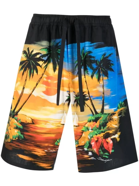 Pantaloni scurți Dolce & Gabbana cu imagine albastru