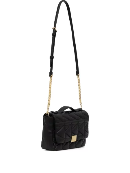 Pikowana torebka crossbody Karl Lagerfeld czarna