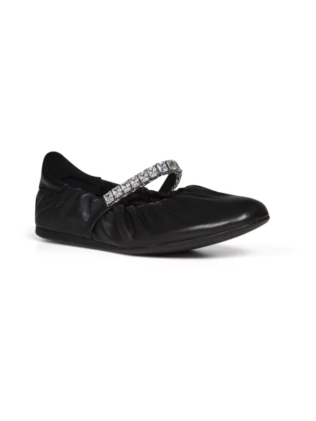 Balerinki Jimmy Choo skórzane czarne