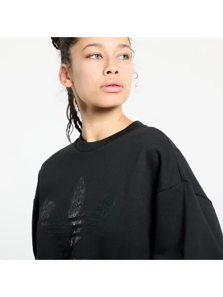 Mikina adidas Originals SNAKE CREW čierna