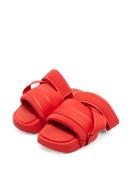 Sandale Y-3 slingback din neopren roșu