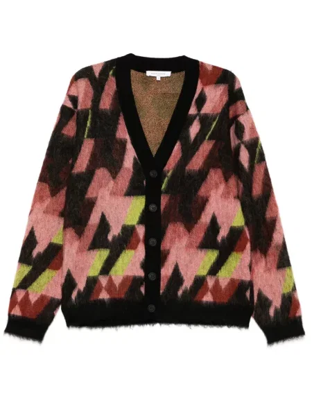 Grafic cardigan Maison Kitsune roz