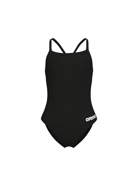 ARENA Costum de baie întreg TEAM CHALLENGE SOLID negru alb
