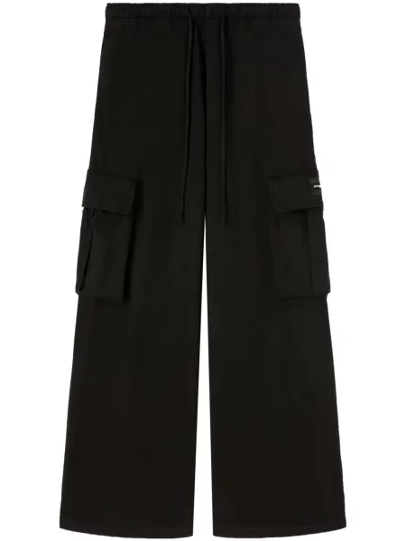 Pantaloni cargo Palm Angels din jerseu negru