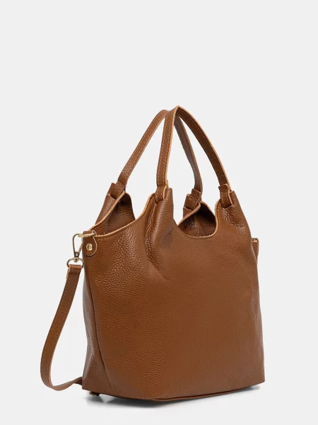 Bőr shopper táska Answear.lab barna