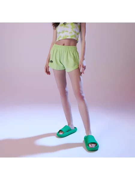 Sinsay Kraťasy s ozdobnou výšivkou The Powerpuff Girls Zelená