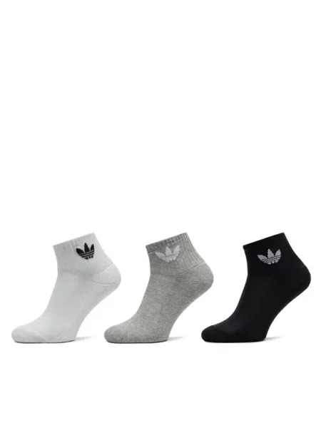 ADIDAS ORIGINALS Nogavice pegasto siva / črna bela