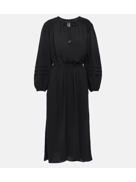 Rochie midi Marant Etoile până la genunchi de costum negru