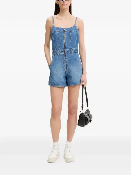 Top Levi's® fără mâneci zdrențuiți skinny fit albastru