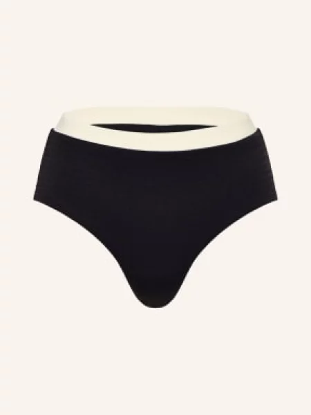 Seafolly Bikiny S Vysokým Pasem Bandwave / režná černá
