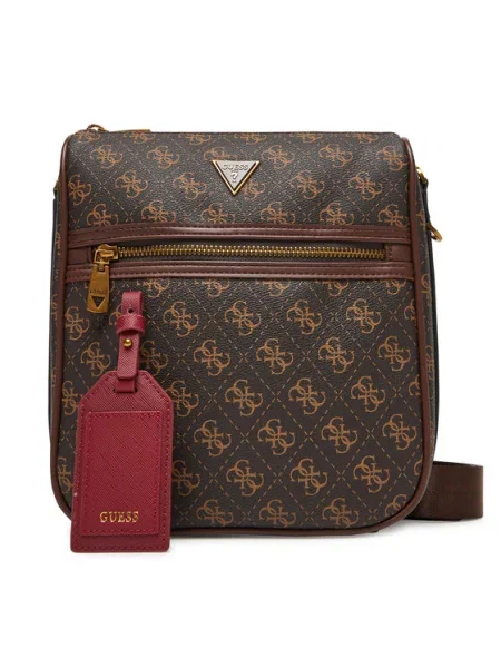 Чанта през рамо Guess MILANO HMMILO кафяво