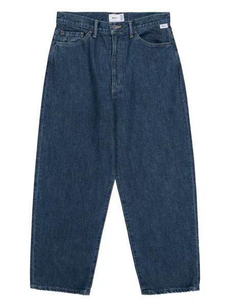 Blugi Wtaps cu broderie albastru