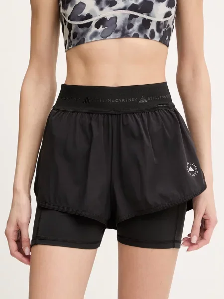 Adidas by Stella McCartney pantaloni scurți de antrenament negru