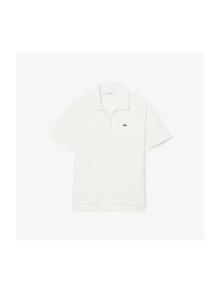 Îmbracaminte Lacoste RELAXED FIT FLUID PIQUE POLO SHIRT alb