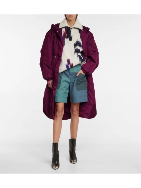 Lenvászon rövidnadrág Isabel Marant, ãtoile kék