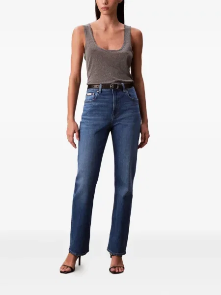 Blugi Calvin Klein Jeans cu autograf albastru