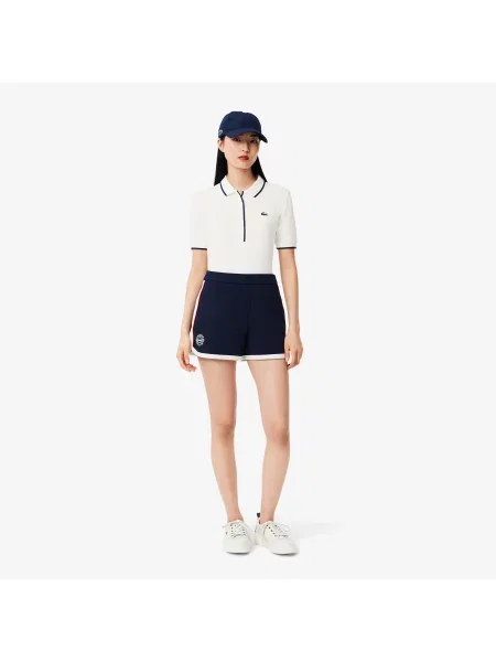 Lacoste Tenisowa Koszulka Polo Z Regulacją Ciepła O Regularnym Kroju biała