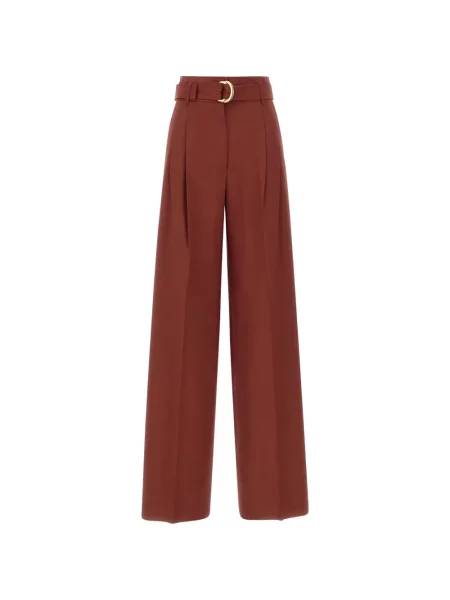 Cu centură pantaloni Max Mara roșu