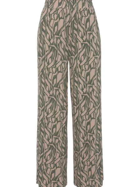 BUFFALO Pantaloni taupe / verde închis gri