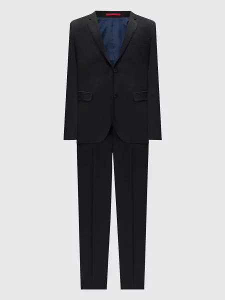 Костюм з вовни в тканий візерунок Florentino сірий