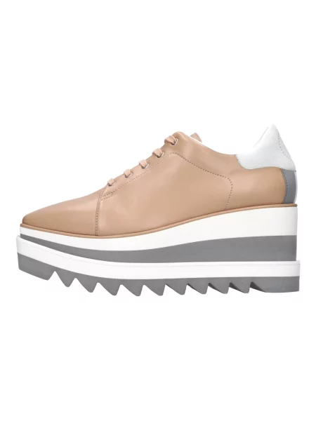 Sneakersy Stella Mccartney na platformie brązowe