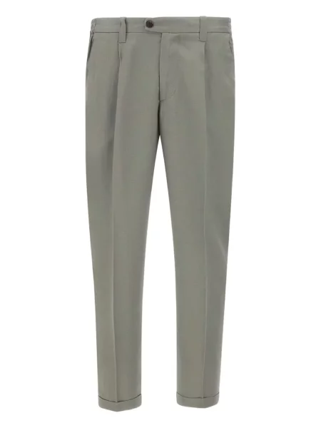 Plisované kalhoty Devore šedé