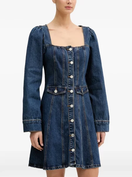 Rochie din denim Gestuz albastru