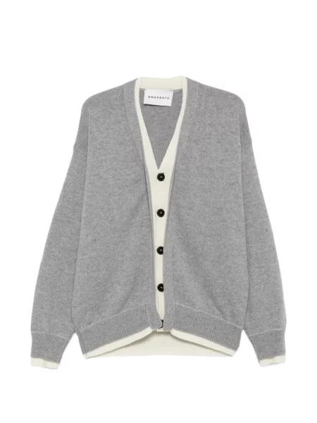 Cardigan Amaranto tricotate gri