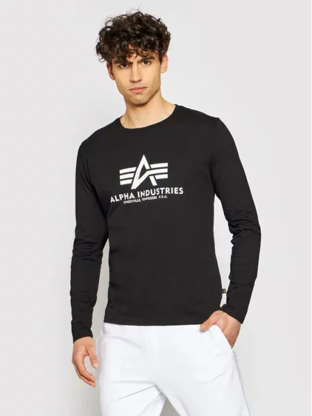 ALPHA INDUSTRIES Tričko / bílá černá