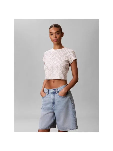 Tricou Calvin Klein Jeans alb