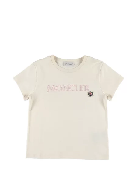 Koszulka dziecięca Moncler Enfant biała
