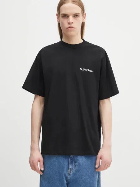 Футболка No Problemo с принтом черная