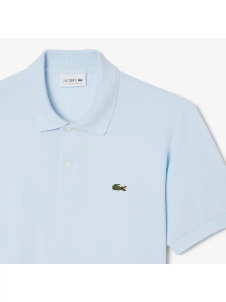 Классическое поло Lacoste голубое