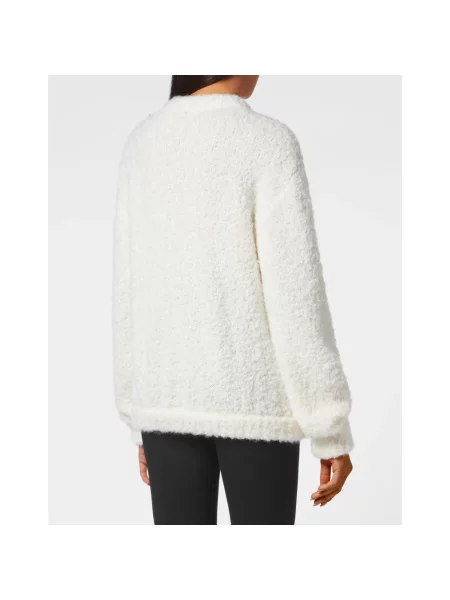 Sweter Philipp Plein wełniany beżowy