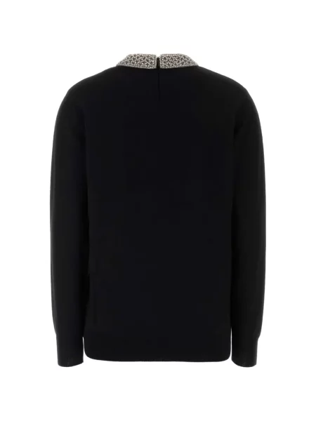 Pulover Valentino Garavani cu funde negru