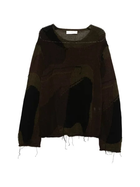 Pulover Our Legacy tricotate cu model camuflaj maro